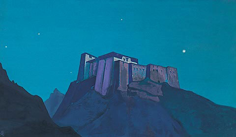 N.K. Roerich. «Tibetan strongholds. Study». 1932.