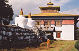 Главный храм и ступы монастыря Ташидинг.