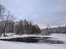 The lake in winter